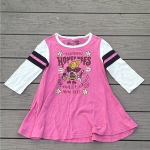 Hysteric Glamour Honey Bees T-Shirt with Flare Hem